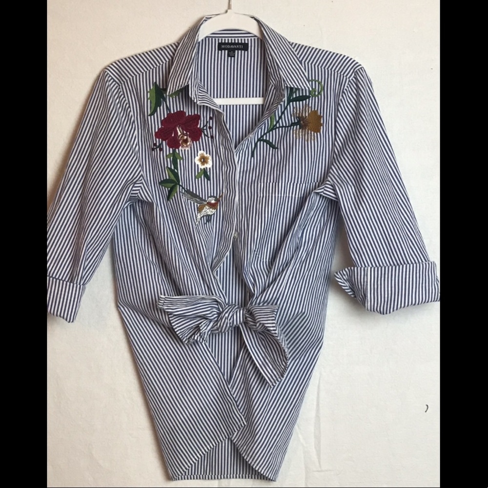 MODAVANTI-Embroidered-Striped-Button-Down-Shirt-